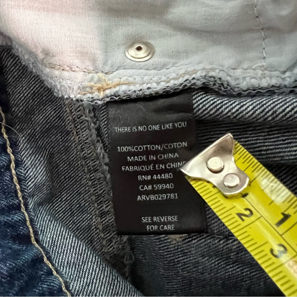 AFRM Distressed High Rise Button Fly Jeans Size 27 NWT - Picture 13 of 16